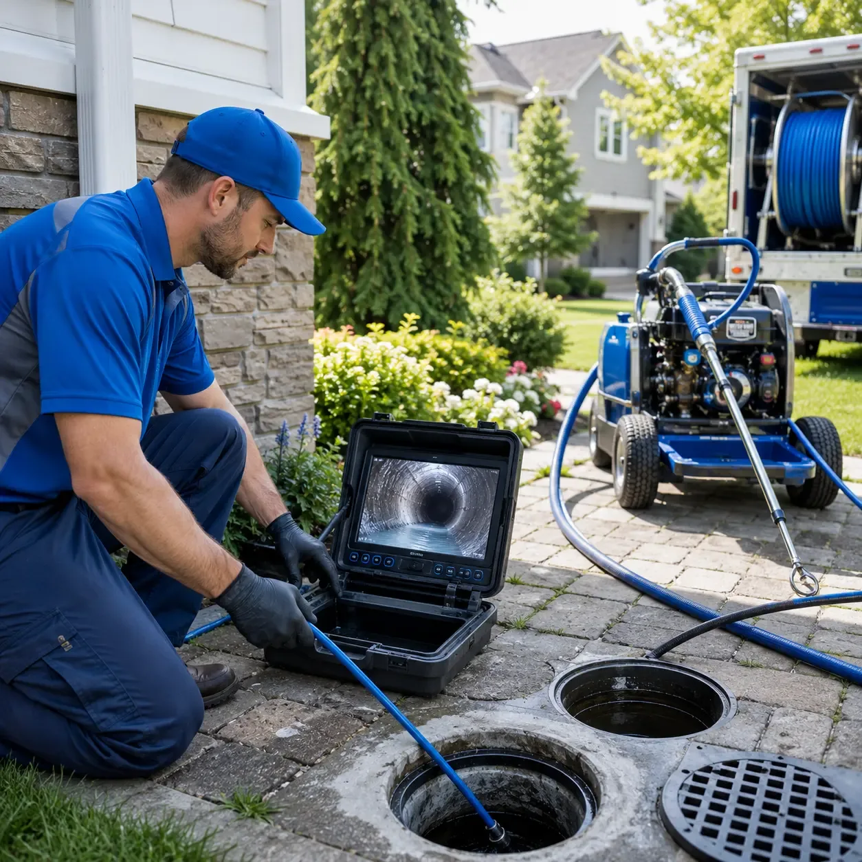 Outdoor drain cleaning professionals serving West Point, VA